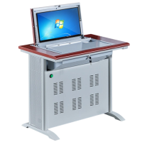 指臣翻转电脑桌单人位台