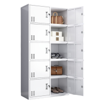 智叶舟铁皮柜十门850*390*1800mm台