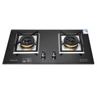ELKS燃气灶EL8206 家用台嵌两用灶具 钢化玻璃面板 全铜炉头 纯铜火盖 防风炉架