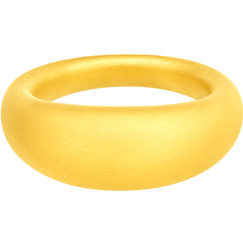 周大福INS风个性百搭足金黄金戒指女计价(工费880)EOF1661送生日礼物