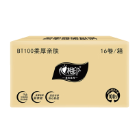 心相印卷纸有芯不易破不脏手柔厚亲肤四层100克16粒装BT100