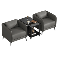 豫龙都 接待沙发 1+1+边几 套