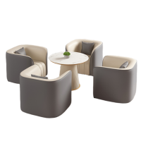 智叶舟接待沙发组合单人位*4+茶几84*70*72cm套