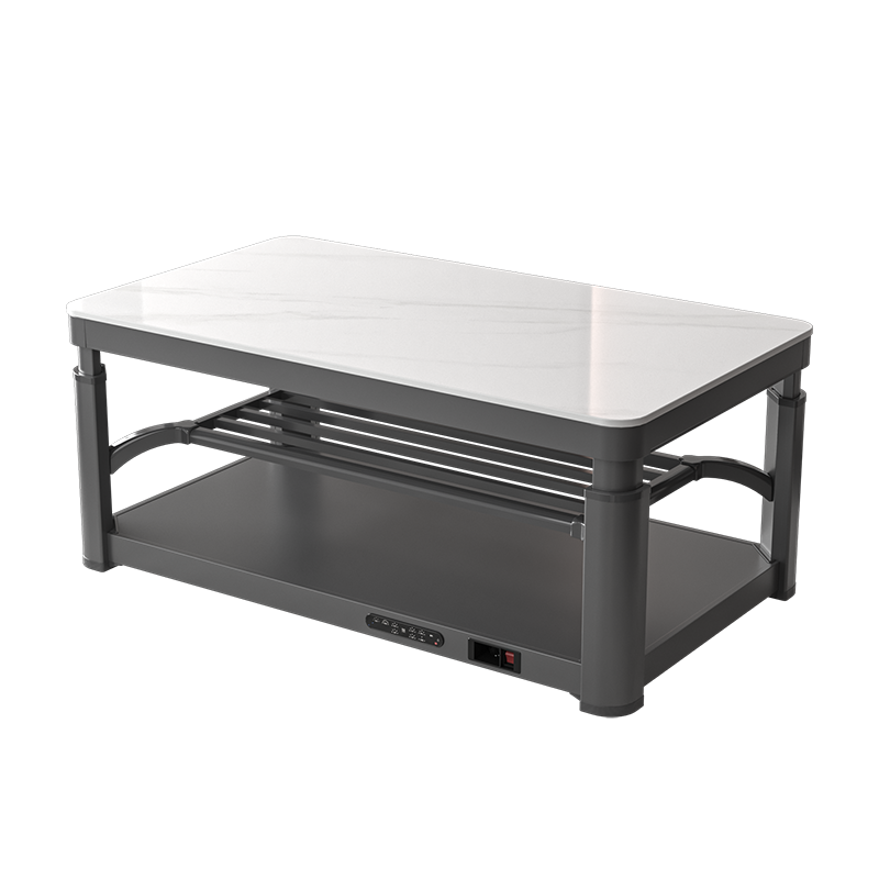 火焰山电暖桌升降茶几长方形多功能取暖桌烤火桌电暖炉家用四面取暖