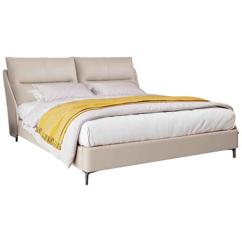 皇朝(Royal)皮床双人床软床 云端睡感 静音排骨架 甄选头层牛皮 MSA2206Q-K3-02