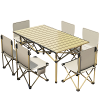 铭思达户外桌椅95cm一桌六椅套