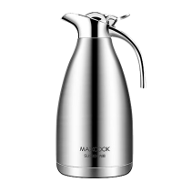美厨 MCH-478 保温壶 304不锈钢真空热水瓶 家用暖壶宿舍开水瓶 2L 本色银