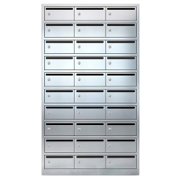 豫龙都不锈钢信报箱30门台