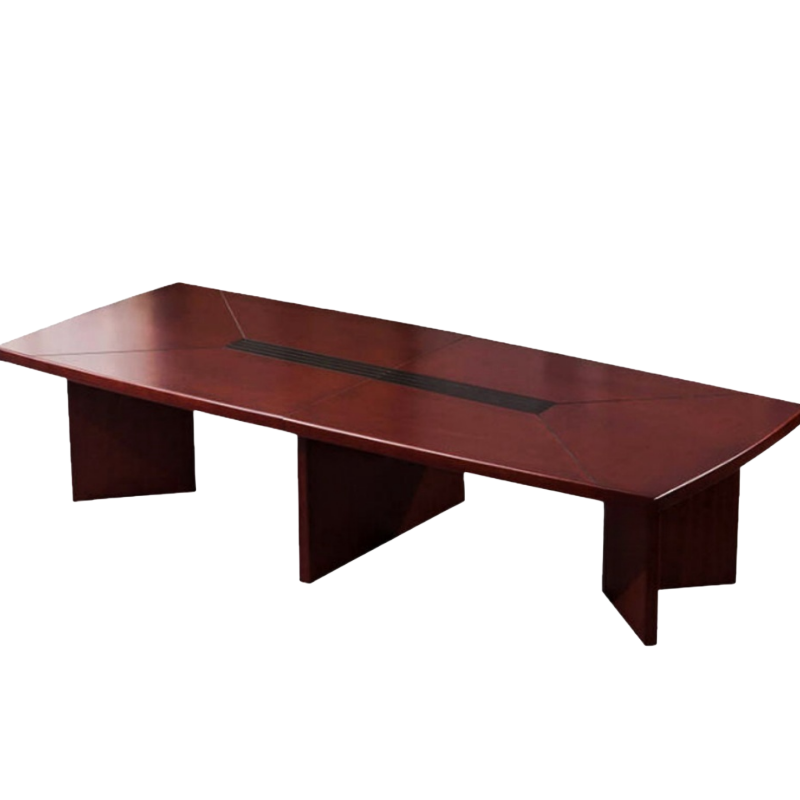 豫龙都会议桌椅一桌十六椅套