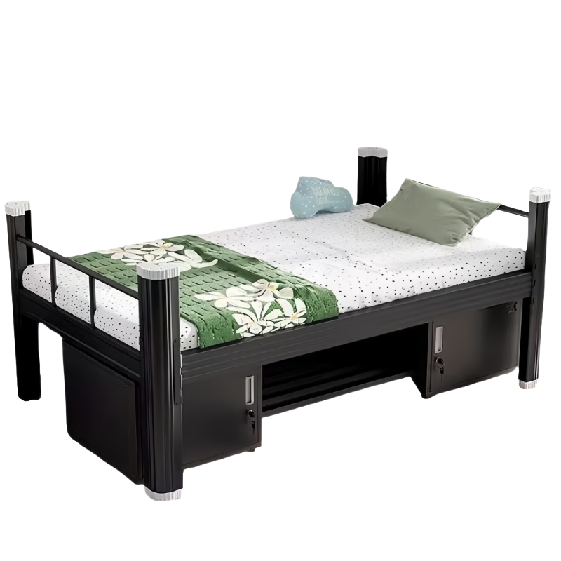 亿洛莱 钢制床含床板+床垫+床下柜 2000*1200*750mm 张