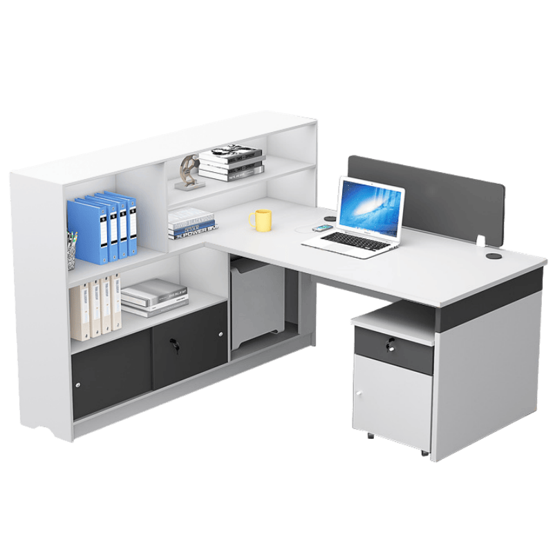 亿洛莱 办公桌+柜 1.7*1.4*1.1m 套