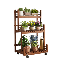 铭思达可移动花架三层60cm个