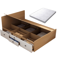 豫龙都单人床+床垫1.2m套