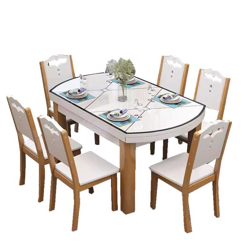 圣承启餐厅餐桌6椅1.35m张