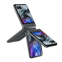 [政府补贴15%]摩托罗拉moto razr 50折叠手机3.6英寸大外屏5000万像素拍照(8GB+256GB 月绒黑)