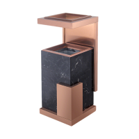 卫未来 立式烟灰桶 玫瑰黑黑石 个