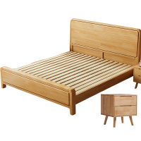 豫龙都实木员工床+床头柜1.2m套