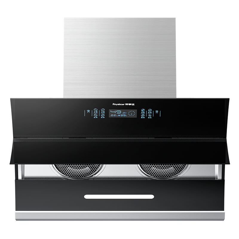 荣事达抽油烟机家用侧吸式油烟机厨房双电机吸油机大吸力双电机自动清洗
