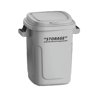 卫未来 厨房垃圾桶 34L灰色带盖 个