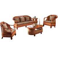 豫龙都 藤木沙发 组合 套