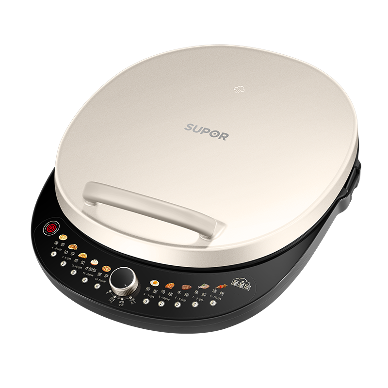 苏泊尔(SUPOR)电饼铛家用 双面加热1800W大火力34CM直径煎烤机烙饼锅煎饼铛 早餐机电饼档 JT34AQ876