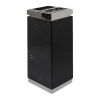 卫未来 立式垃圾桶 不锈钢黑石 个