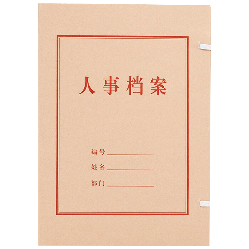 凌美盛 A4无酸纸 人事档案盒 25mm背宽RSDA31-1可定制/个