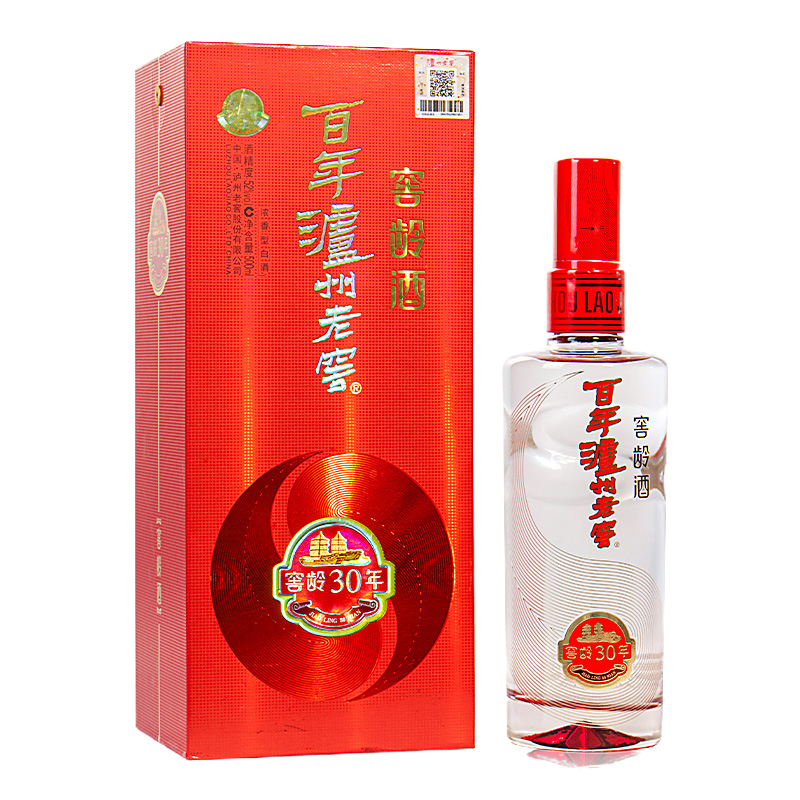 百年泸州老窖窖龄30年52度500ml*6瓶整箱 浓香型白酒