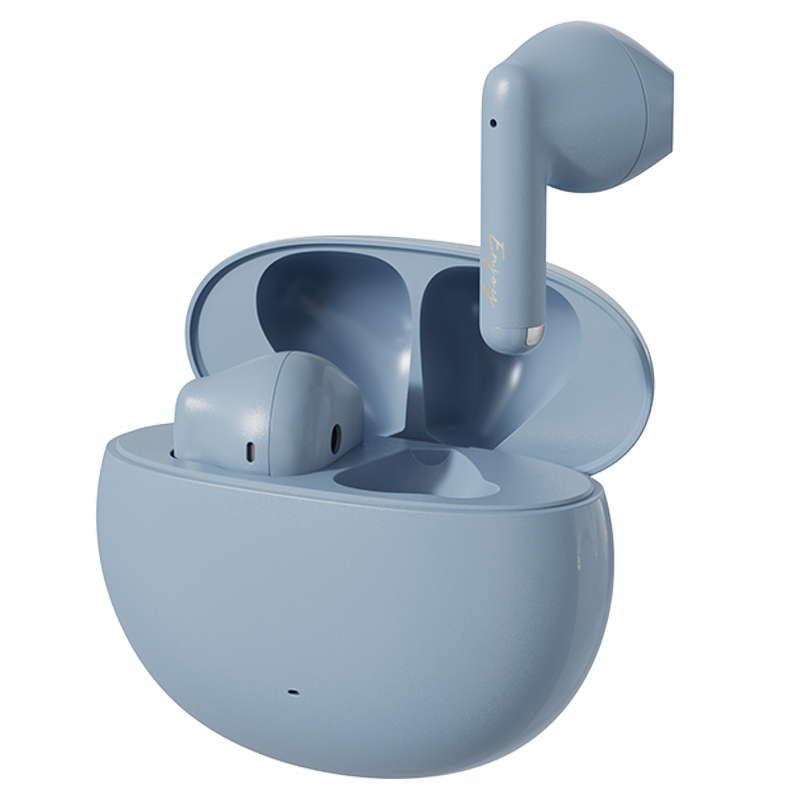 EDIFIER/漫步者N2真无线蓝牙耳机女款半入耳式运动跑步质超好适用于华为苹果小米 雾霾蓝色