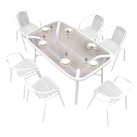 圣承启 桌椅 150cm+6椅 套