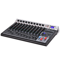 惠度(HuiDu)HD-12C专业调音台12路带蓝牙U盘播放带MP3带混响婚庆演出会议音响调音台