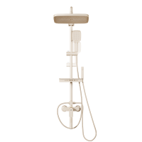 奶油风全铜淋浴花洒套装家用浴室沐浴洗澡喷头淋浴器1822