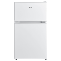 美的(Midea)小冰箱88升迷你双开门租房宿舍办公室小型家用双温可冷冻冷藏节能环保省电低耗低音BCD-88CM