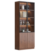 芙首泰玻璃门书柜双门双柜600*320*2000mm个