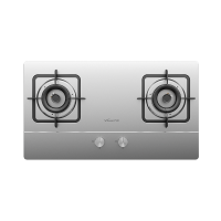 万和天然气燃气灶不锈钢面板 5.0KW火力嵌入台式两用灶具 双眼灶JZT-B7B53