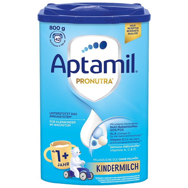 [6罐装]Aptamil德国原装进口爱他美经典版1+段1-2岁婴幼儿配方奶粉800g