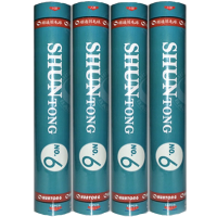 顺通 羽毛球 鹅毛球俱乐部用球顺通羽毛球6号 12只装 76速 1筒