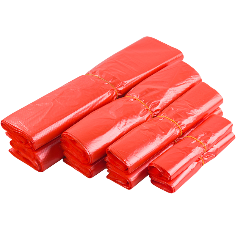 攸红色塑料袋22*35cm捆