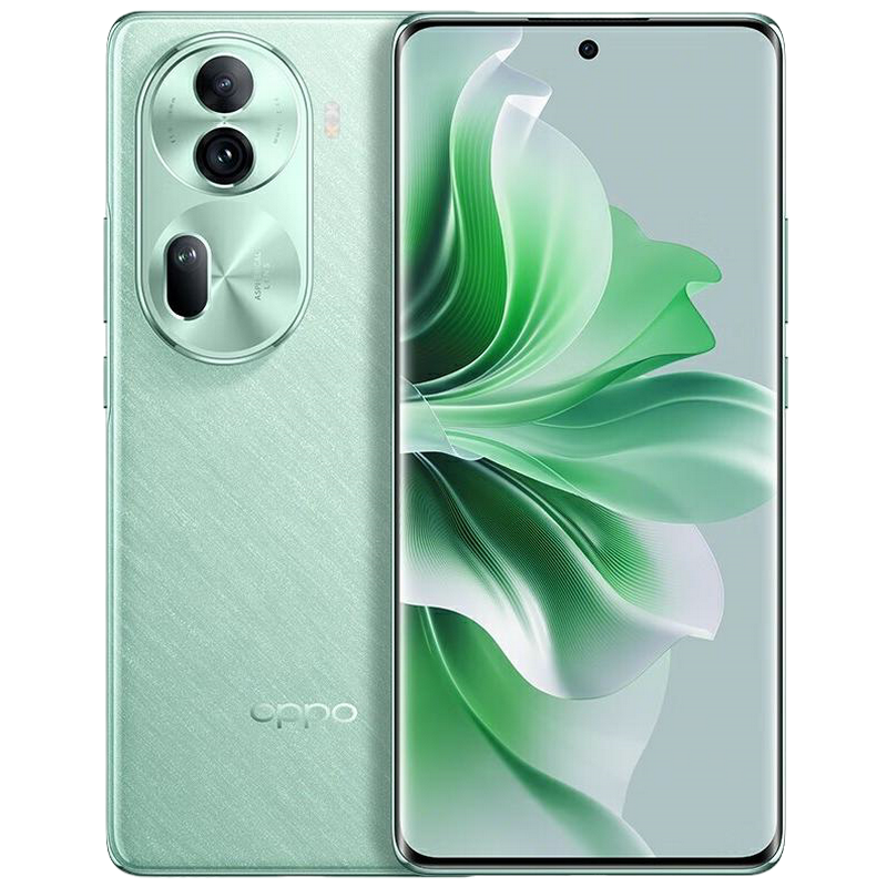 [二手9成新]OPPO Reno11 萤石青 12G+512G全网通安卓手机6.7英寸曲面屏天玑8200双待拍照5G手机