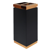 卫未来 立式垃圾桶 玫瑰金黑烤漆 个