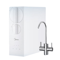 [官方正品]美的净水器家用直饮小体积厨下RO反渗透净水器一体机双出水玲珑净水器600G 母婴直饮极致