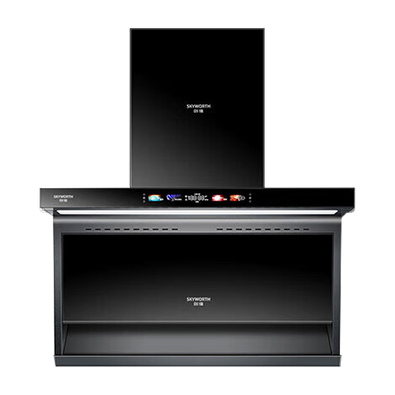 创维(Skyworth)Y720顶侧双吸抽油烟机7字型 21立方爆炒大吸力 脱排烟机彩屏智能挥手智控自清洗