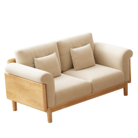 铭思达实木沙发双人位张