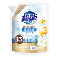超能洗衣液袋装1kg袋装香味持久深层去污家庭装家用补充装