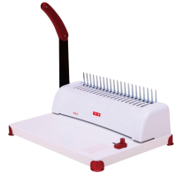 雷神 梳式财务装订机手动胶圈夹条打孔21孔A3A4纸文件档案合同资料标书封面打孔机230