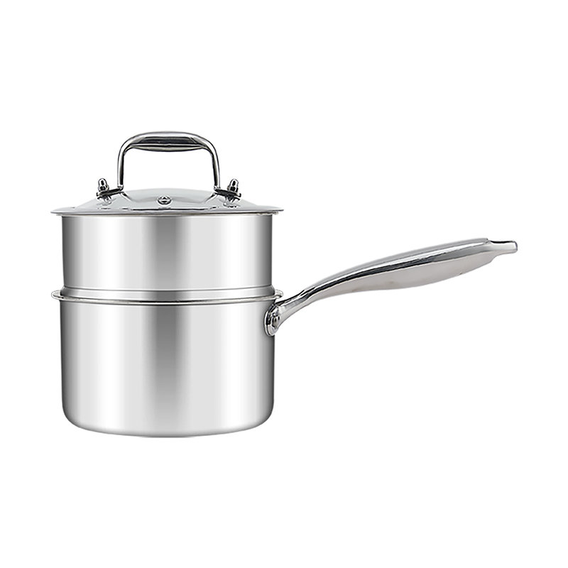 汤锅小蒸锅一体家用煮锅304食品级加厚316不锈钢带手柄炖锅锅1310