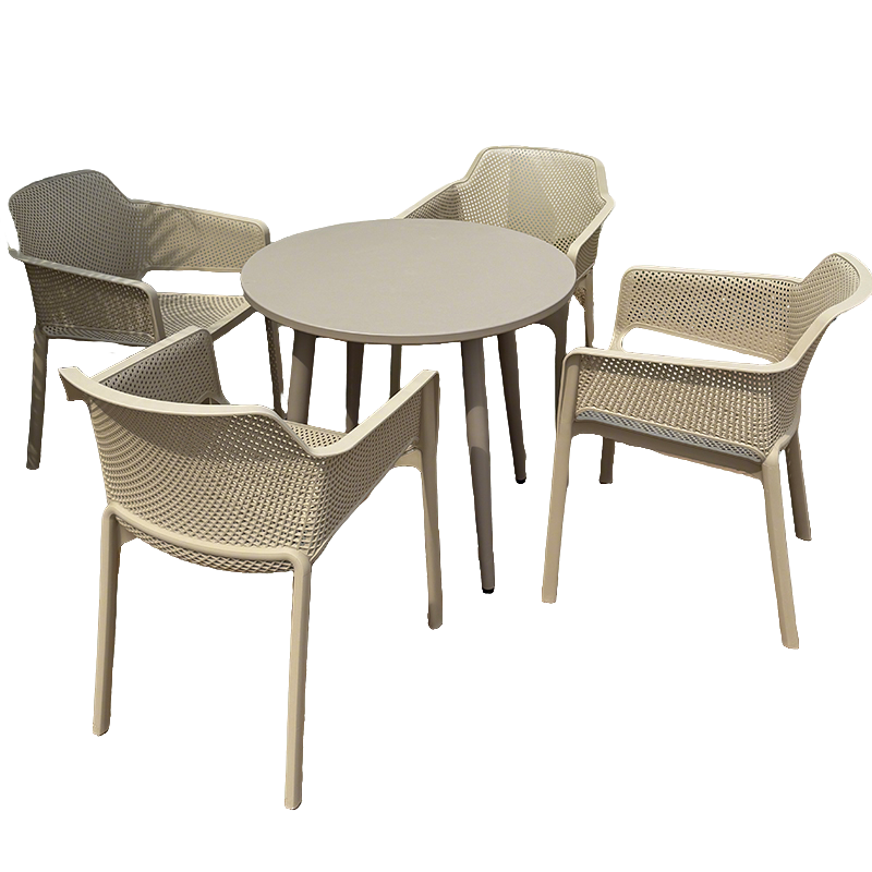 圣承启 外摆餐桌 90cm+4椅 套