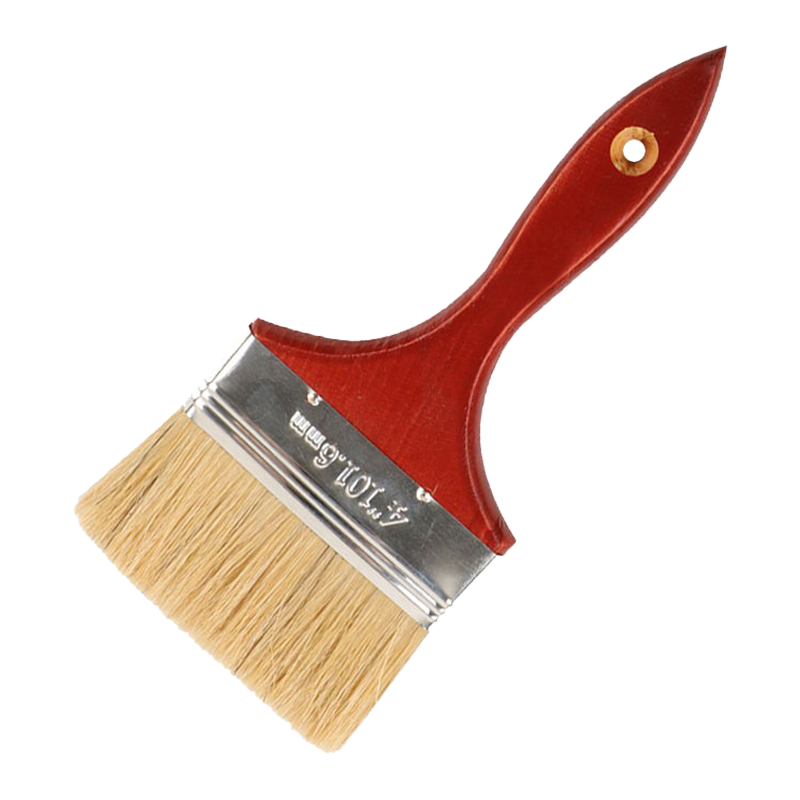 爱新优 猪鬃毛刷油漆刷 4寸 100mm(把)