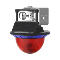 苏识 SS4903L DC3.7V 0.5W 0.3Hz IP66 LED太阳能语音警示灯(计价单位:盏)黑色