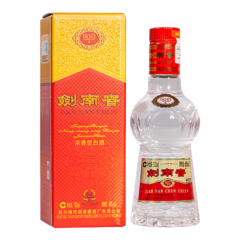 剑南春水晶剑46度100ml 浓香型白酒